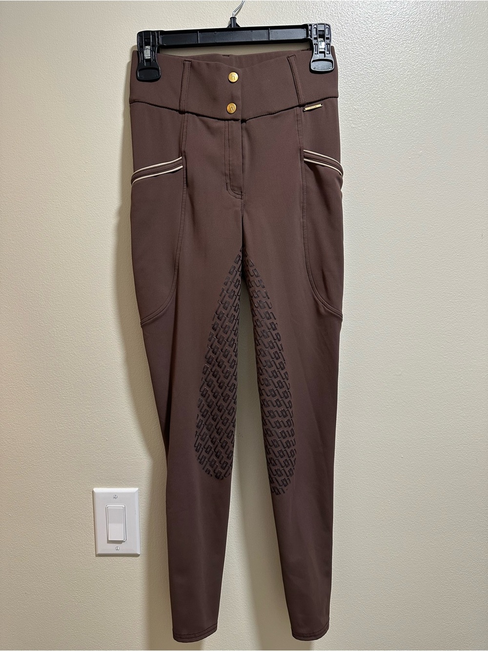 Horze Noelle Womens Full Seat Breeches - Chocolate Martini